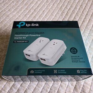 TP-LINK AV2000 2-port Gigabit PowerLine Set - TL-PA9020P Kit - Ver.3 - Tested !